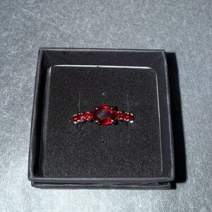BP Garnet Gemstone Ring Sz 9